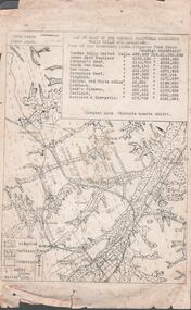 Document - MINING REPORTS - MAP OF PART OF THE BENDIGO GOLDFIELD INCLUDING WHITE HILLS AND EAGLEHAWK