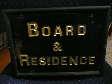 Sign - BOARD & RESIDENCE SIGN