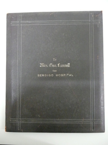 Document - ILLUMINATED ADDRESS MRS GEORGE LANSELL, 1906