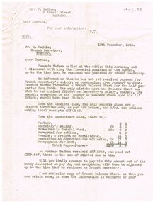 Document - BADHAM COLLECTION: VICTORIAN RAILWAYS LETTER