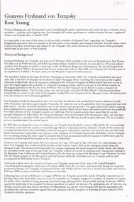 Document - INFORMATION: GUSTAVUS FERDINAND VON TEMPSKY