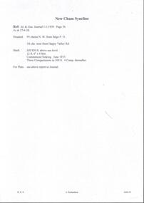 Document - MINING REPORTS - NEW CHUM SYNCLINE