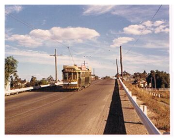 Photograph - TRAM ON EAGLEHAWK BRIDGE