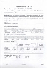Document - MINING REPORTS - ANNUAL REPORT INC GOLD & MINERAL STATISTICS ETC 1938