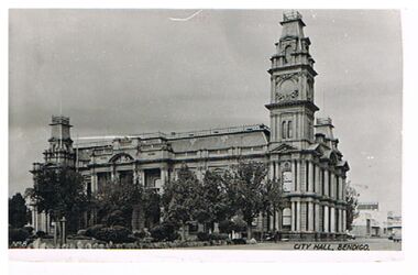 Postcard - CITY HALL BENDIGO