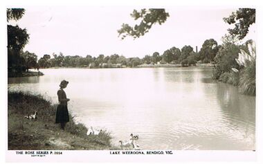Postcard - LAKE WEEROONA, BENDIGO