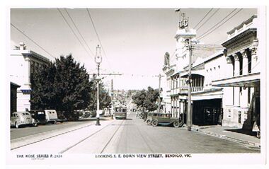 Postcard - VIEW STREET, BENDIGO