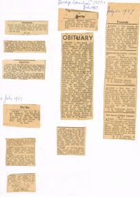 Newspaper - OBITUARY: HERBERT HENRY ALLEN, July, 1957