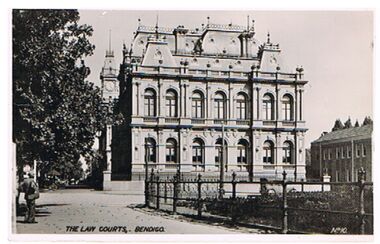 Postcard - LAW COURTS, BENDIGO
