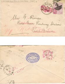 Document - CONNELLY TATCHELL & DUNLOP COLLECTION: ENVELOPES  & POSTCARD: