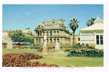 Postcard - CONSERVATORY AND LAW COURTS