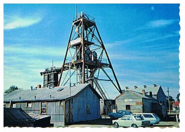 Postcard - CENTRAL DEBORAH HISTORIC GOLD MINE, BENDIGO
