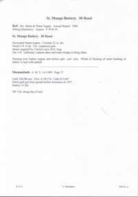 Document - MINING REPORTS - MINING REPORTS - ST MUNGO, SHENANDOAH