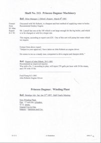 Document - MINING REPORTS - EXTRACTS FROM PRINCESS DAGMAR MINE MANAGER'S REPORT