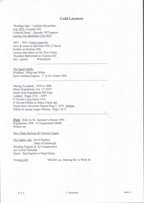 Document - MINING REPORTS - VARIOUS NOTES