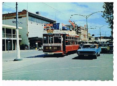 Postcard - BENDIGO TRAM NO. 30
