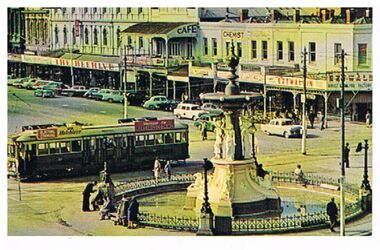 Postcard - CHARING CROSS/ALEXANDRA FOUNTAIN, BENDIGO