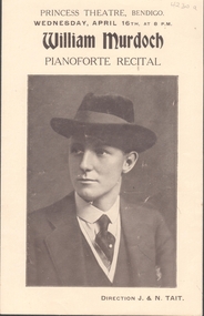 Document - ROYAL PRINCESS THEATRE COLLECTION: WILLIAM MURDOCH PIANOFORTE RECITAL