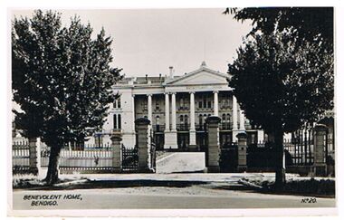 Postcard - BENEVOLENT HOME, BENDIGO