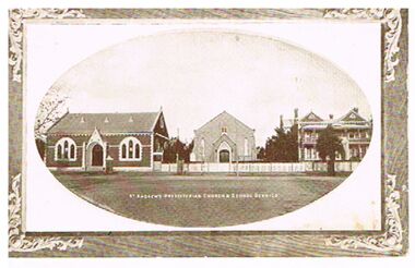 Postcard - ST. ANDREWS PRESBYTERIAN CHURCH AND SCHOOL BENDIGO