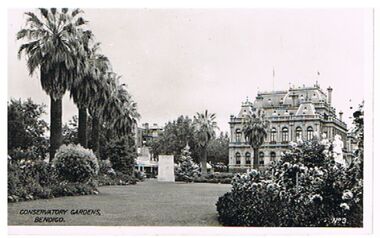 Postcard - CONSERVATORY GARDENS, BENDIGO