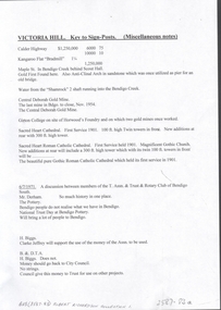 Document - VICTORIA HILL - MISCELLANEOUS NOTES ON VICTORIA HILL