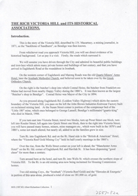 Document - VICTORIA HILL - THE RICH VICTORIA HILL AND IT'S HISTORICAL ASSOCIATIONS
