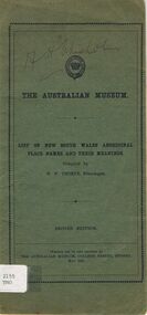 Book - ALEC H CHISHOLM COLLECTION: BOOK 'NSW ABORIGINAL PLACE NAMES' BY W.W.THORPE