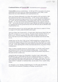 Document - VICTORIA HILL - CONDENSED HISTORY OF VICTORIA HILL