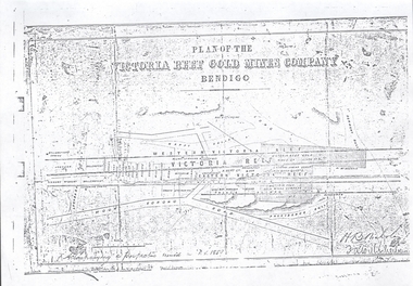 Document - VICTORIA HILL - PLAN OF THE VICTORIA REEF GOLD MINES COMPANY BENDIGO