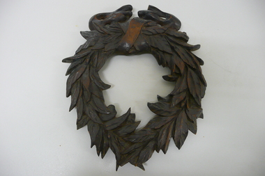 Functional object - WOODEN CARVING OF LAUREL WREATH