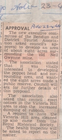 Newspaper - VICTORIA HILL - APPROVAL TO DEVELOP VICTORIA HILL