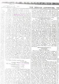 Document - LETTER TO BENDIGO ADVERTISER FROM GEORGE SCHELLENBERGER (1860)