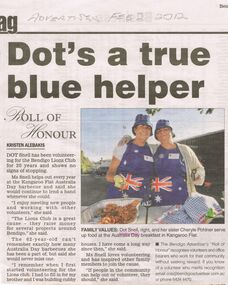 Document - NEWSPAPER CUTTING: DOT SNELL