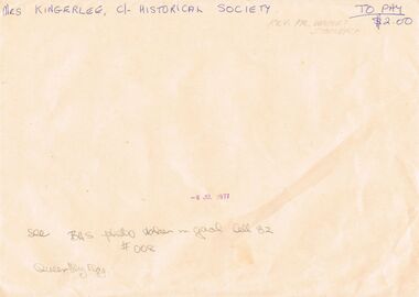 Photograph - PHOTOGRAPH AND BRIEF WRITTEN COMMENTS: FATHER STOCKDALE