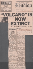 Newspaper - OLD VIOLET SHAFT - THE VIOLET STREET 'VOLCANO' IS NOW EXTINCT