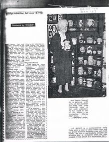 Ephemera - LYDIA CHANCELLOR COLLECTION: LYDIA CHANCELLOR AND HER TOBY JUGS