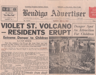 Newspaper - OLD VIOLET SHAFT - VIOLET STREET VOLCANO