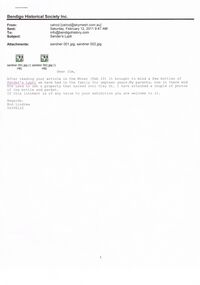 Document - INFORMATION RE: SANDER & SONS (EUCALYPTI WORKS), 12th February, 2011