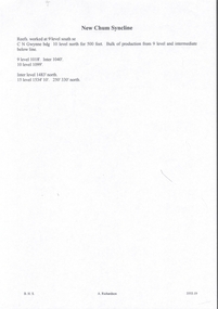 Document - NEW CHUM & VICTORIA LINES OF REEF - NEW CHUM SYNCLINE