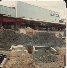 Photograph - EVA WILSON COLLECTION: HARGREAVES MALL CONSTRUCTION 1982