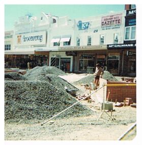 Photograph - EVA WILSON COLLECTION: HARGREAVES MALL CONSTRUCTION 1982
