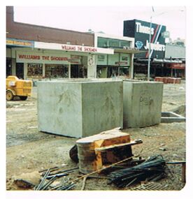 Photograph - EVA WILSON COLLECTION: HARGREAVES MALL CONSTRUCTION 1982