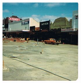 Photograph - EVA WILSON COLLECTION: HARGREAVES MALL CONSTRUCTION 1982