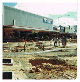 Photograph - EVA WILSON COLLECTION: HARGREAVES MALL CONSTRUCTION 1982