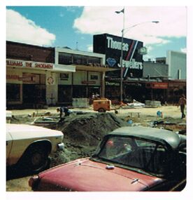 Photograph - EVA WILSON COLLECTION: HARGREAVES MALL CONSTRUCTION 1982