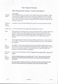 Document - NEW CHUM & VICTORIA LINES OF REEF - NEW CHUM & VICTORIA MINE MANAGER'S REPORT - R JACKSON