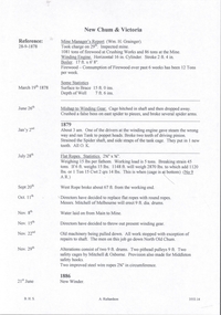 Document - NEW CHUM & VICTORIA LINES OF REEF - NEW CHUM & VICTORIA MINE MANAGER'S REPORT