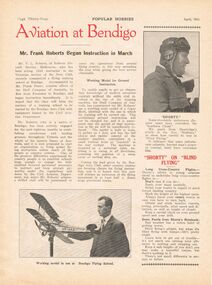 Document - ARTICLE: MR FRANK ROBERTS (AVIATION), April, 1931