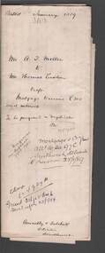 Document - CONNELLY, TATCHELL, DUNLOP COLLECTION: MORTGAGE DOCUMENT ALBION THOMAS MILLER TO THOMAS LUXTON